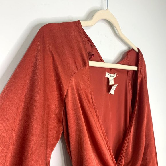 BILLABONG Redwood Shine On Silky Wrap Top Sz S - Picture 3 of 10